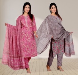 Kurta Pant & Dupatta Set