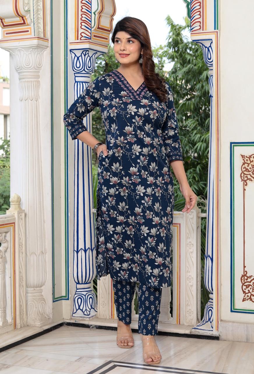 Premium Designer Printed Kurta Pant with Dupatta set