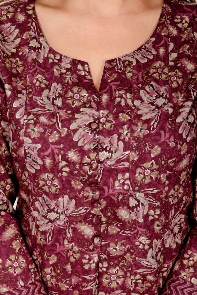 Marron Color Anarkali Suit