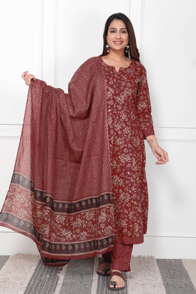 Red Anarkali Suit