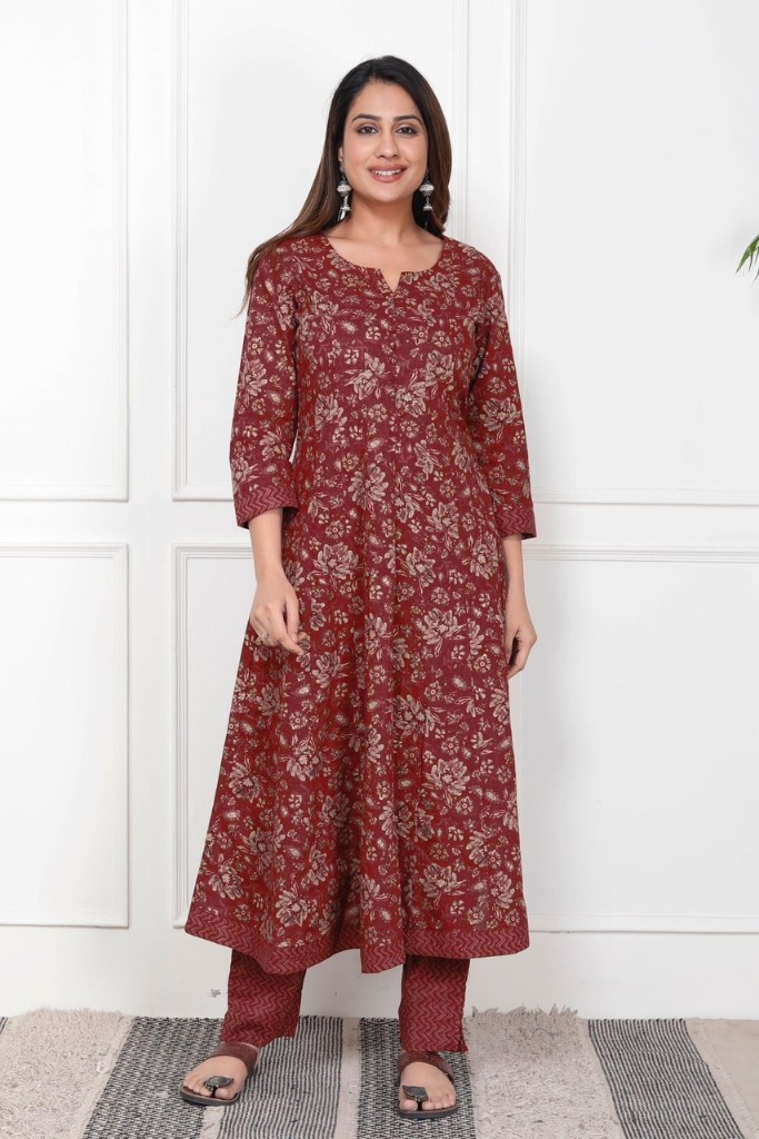 Red Anarkali Suit